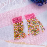 My DIY Jewelry - Pair of Peyote-Stitch Fringe Earrings Kit