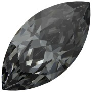 Crystal - Navette Swarovski 4210 10x5 mm - Crystal Silver Night x1 Navette Swarovski 4210 10x5 mm - Crystal Silver Night x1