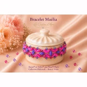 Arcos® Glass Beads by Puca® 5x10 mm - Pink Mishmash x10g
