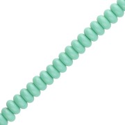 Turquoise Green - Rondelle beads - 6x3 mm Glass Heishi Beads - Turquoise Green x 38 cm Rondelle beads - 6x3 mm Glass Heishi Beads - Turquoise Green x 38 cm