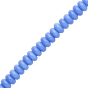 Rondelle beads - 6x3 mm Glass Heishi Beads - Blue x 38 cm