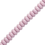Lilac - Rondelle beads - 6x3 mm Glass Heishi Beads - Lilac x 38 cm Rondelle beads - 6x3 mm Glass Heishi Beads - Lilac x 38 cm