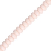 Nude - Rondelle beads - 6x3 mm Glass Heishi Beads - Nude x 38 cm Rondelle beads - 6x3 mm Glass Heishi Beads - Nude x 38 cm