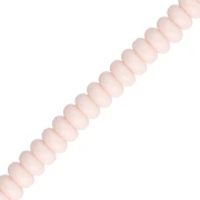 Rondelle beads - 6x3 mm Glass Heishi Beads - Nude x 38 cm