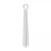 Pendants drops 29mm Antique Silver Plating x2