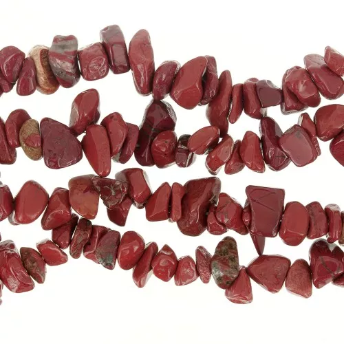 Red Jasper Chip beads 8 - 11 mm x80cm