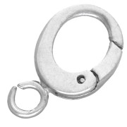 Oval Lobster Clasp, 11x6 mm - 925 Sterling Silver x1|raw }}