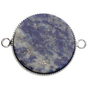 Spacer for 20 mm Flat-Back Cabochon - Silver-Plated x1