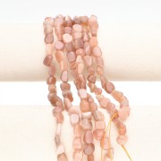 7–9 mm gemstone nugget beads - Sunstone x 39 cm