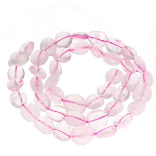 8–11 mm gemstone nugget beads—Rose Quartz x40 cm