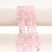 8–11 mm gemstone nugget beads—Rose Quartz x40 cm