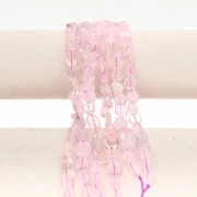 8–11 mm gemstone nugget beads—Rose Quartz x40 cm