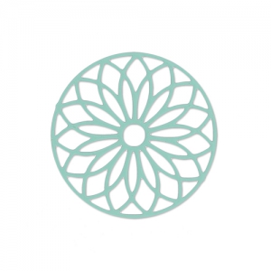Spacer dyed laser cut rosace 24 mm Mint x1