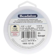 0.72 mm Half-Round Wire - 316L Stainless Steel x68m