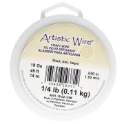 Artistic Wire 1 mm Copper Wire - Black, Tarnish-Resistant x14m