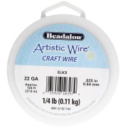 Artistic Wire Copper Wire 0.64 mm - Black, Tarnish-Resistant x37.8m