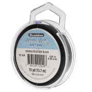 Artistic Wire Copper Wire 0.64 mm - Black, Tarnish-Resistant x13.7m