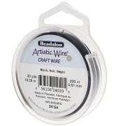 Artistic Wire Copper Wire 0.51 mm - Black, Tarnish-Resistant x18.2m