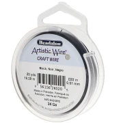 Artistic Wire Copper Wire 0.51 mm - Black, Tarnish-Resistant x18.2m
