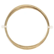 0.2 mm Round Brass Wire - Tarnish-Resistant x25m