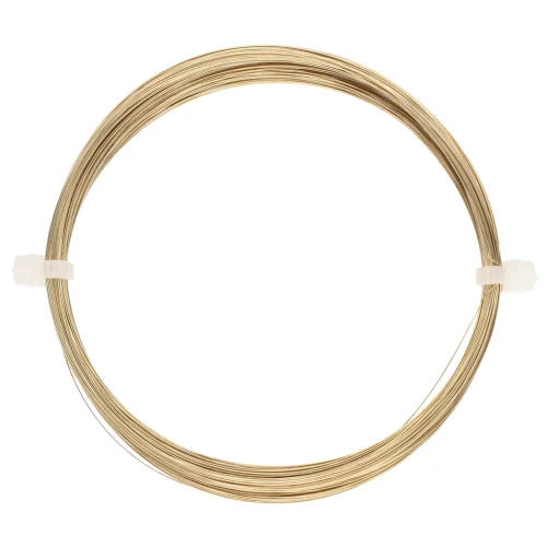 0.2 mm Round Brass Wire - Tarnish-Resistant x25m