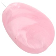 Light pink - Irregular flat acrylic beads, 18x13 mm - Light pink marbled x10 Irregular flat acrylic beads, 18x13 mm - Light pink marbled x10