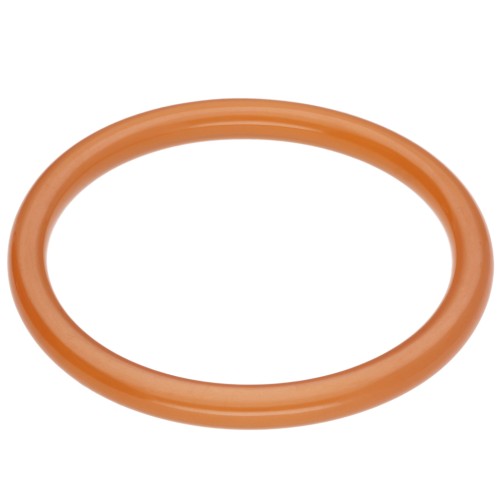 65 mm thin bangle bracelet made of translucent resin - Marbled apricot x1