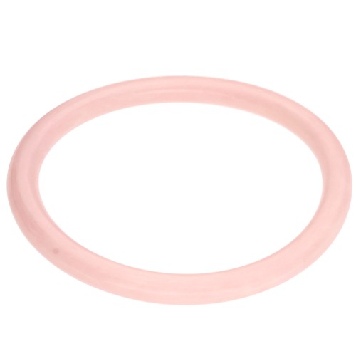 65 mm thin bangle bracelet made of translucent resin - Light pink marbled x1