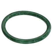 White - 65 mm thin bangle bracelet made of opaque resin - Dark green marbled x1 65 mm thin bangle bracelet made of opaque resin - Dark green marbled x1