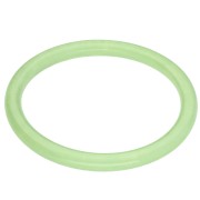 White - 65 mm thin bangle bracelet made of clear resin - Light green marbled x1 65 mm thin bangle bracelet made of clear resin - Light green marbled x1