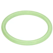 65 mm thin bangle bracelet made of clear resin - Light green marbled x1