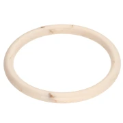 65 mm thin bangle bracelet in opaque resin - Nude - Marbled Brown x1