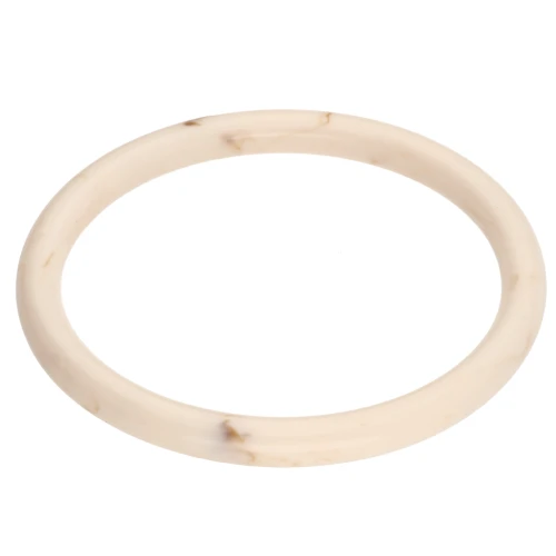 65 mm thin bangle bracelet in opaque resin - Nude - Marbled Brown x1