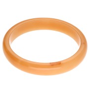 Light Orange - 64 mm bangle bracelet made of translucent resin - Light orange marbled x1 64 mm bangle bracelet made of translucent resin - Light orange marbled x1