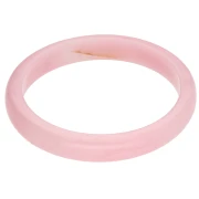 64 mm bangle bracelet made of translucent resin - Light pink marbled x1
