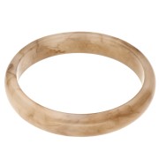 Light brown - 64 mm bangle made of translucent resin - Light brown marbled x1 64 mm bangle made of translucent resin - Light brown marbled x1