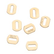 Oval Clips, 4x3.5 mm - Gold filled (Laminated Gold) x10
