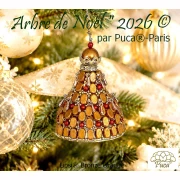 Lipsi® Glass Beads by Puca® 4x6 mm - Light Copper Bronze x10g