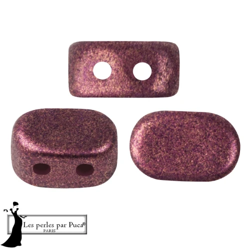 Lipsi® Glass Beads by Puca® 4x6 mm - Light Plum Bronze x10g