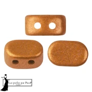 Lipsi® Glass Beads by Puca® 4x6 mm - Orange Bronze x10g