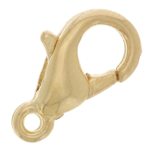 10 mm Lobster Clasps - Fine gold plated x10