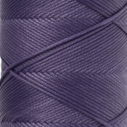 Waxed polyester flat cord - Slam Cord for micro macramé, 0.8 mm - Purple, 100 m