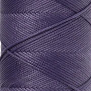 Waxed polyester flat cord - Slam Cord for micro macramé, 0.8 mm - Purple, 100 m