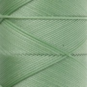 Waxed polyester flat cord - Slam Cord for micro macramé, 0.8 mm - Aqua Green, 100 m