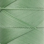 Waxed polyester flat cord - Slam Cord for micro macramé, 0.8 mm - Aqua Green, 100 m