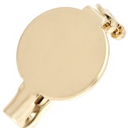 Pin holder with 13 mm flat-bottomed plate - Gold x1|raw }}
