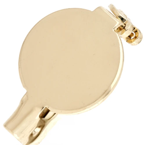 Pin holder with 13 mm flat-bottomed plate - Gold x1