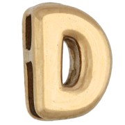 D - 7.5x5 mm Earring Back for 1.4 mm Cord - D - 304 Stainless Steel, Gold-Plated 7.5x5 mm Earring Back for 1.4 mm Cord - D - 304 Stainless Steel, Gold-Plated
