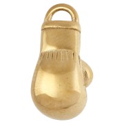 16x8 mm Boxing Glove Charm - Gold-Plated 304 Stainless Steel x1|raw }}