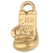 16x8 mm Boxing Glove Charm - Gold-Plated 304 Stainless Steel x1
